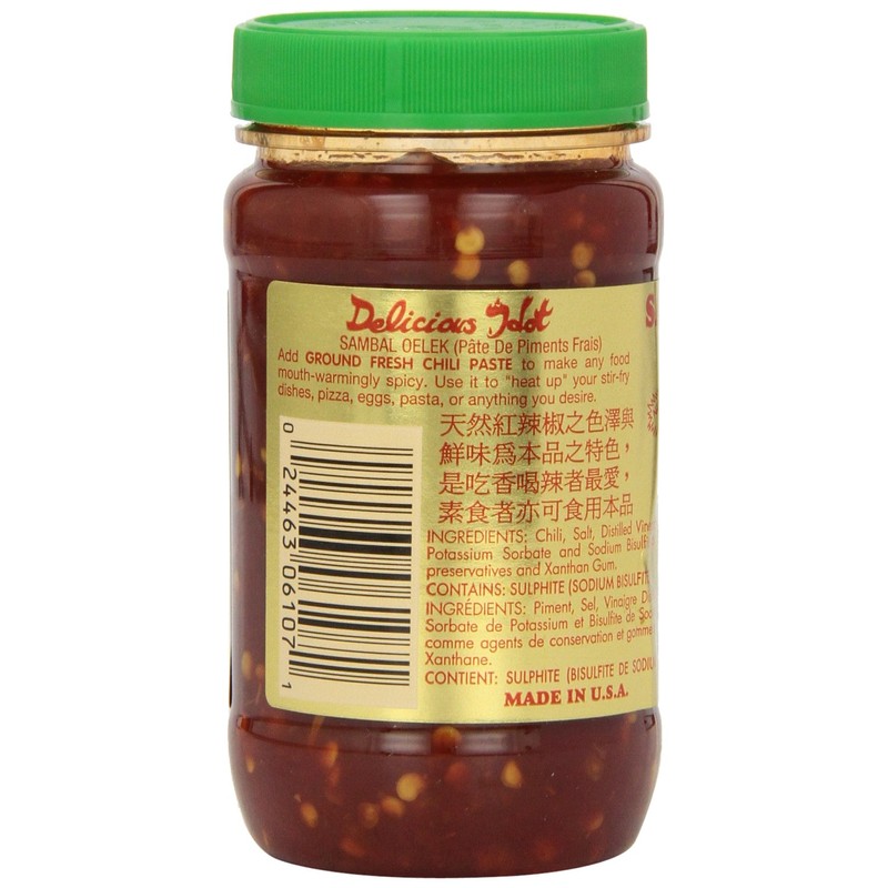 Huy Fong Sambal Oekel, 8-Ounce Jars (Pack of 24)
