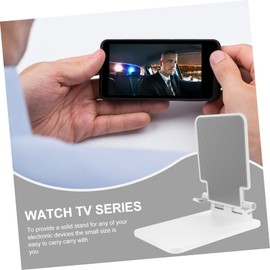 Operitacx Tablet Stand Holder Adjustable Desk Tablet Bracket for Hands Use Ergonomic Design to Support and Smartphones for Video Calls and Streaming