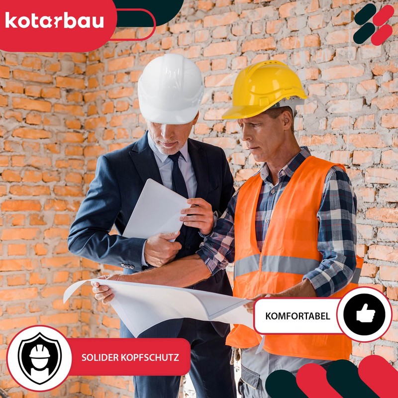 KOTARBAU® Protective Helmet Construction Helmet Adjustable Yellow