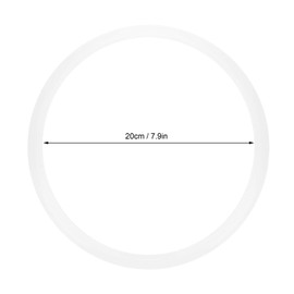 5pcs Silicone Sealing Ring, Clear Pressure Cooker Sealing Ring Clear Universal Stainless Steel Pressure Cooker Gaskets Silicone O Ring Replacement (20cm)