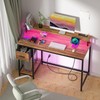 GreenForest Computer Desk with Fabric Drawers 47 inch Small Desk