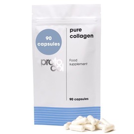 Proto-Col Proto-col Pure Collagen Capsules 400mg (90 Capsules) | Daily Anti-Ageing Supplement with Verisol for Skin Elasticity, Hair, Nails and Joints | Made in The UK