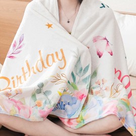 18th Birthday Gifts for Girls with Gift Box, 18 Year Old Girl Birthday Gifts, 18th Birthday Gifts, 18th Birthday Decorations for Girls, Gifts for 18 Year Old Girl, 18th Birthday Blanket 60" X 50"