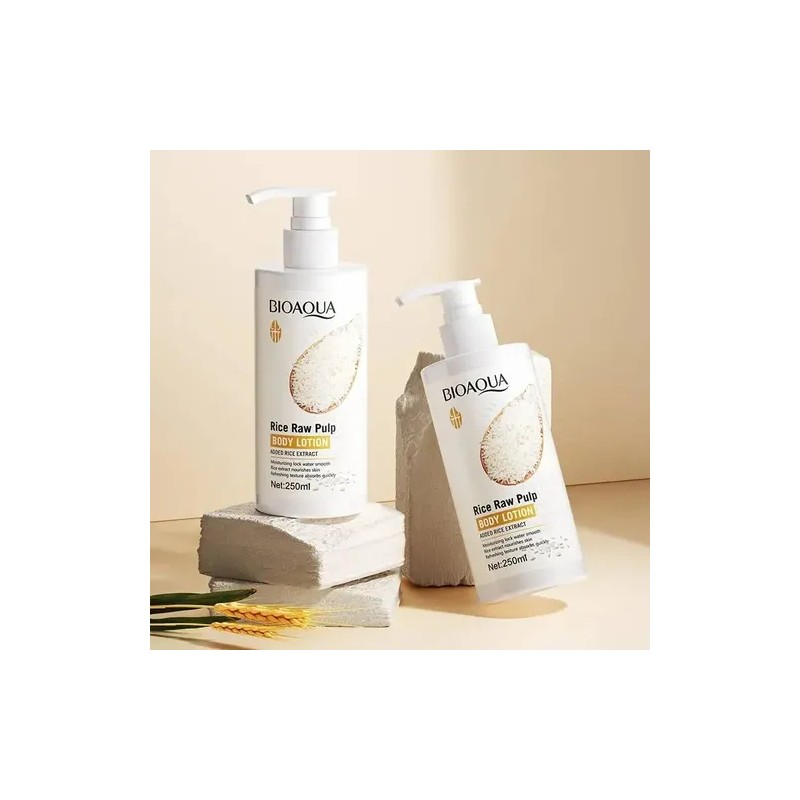 Crema Corporal Loción Extracto Arroz Bioaqua Hidrata 250ml