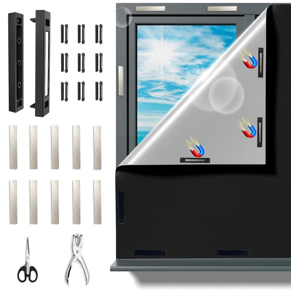 Magnets for Blackout Fabric Sets, Window Blackout 100% Opaque, 100