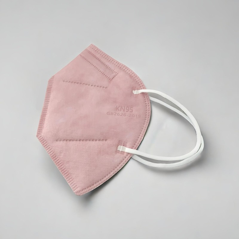 KN95 Face Mask 50 PCS, Individually Wrapped, 5 Ply Pink