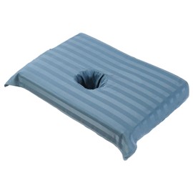 Folpus Head Cover Sheet, Massage Face Towel with Face Breath Hole, Reusable Beauty Bed Sheet Full Cover for SPA Bed, Table, Blue