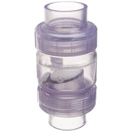 Spears S1720C20 PVC Clear Union Utility Swing Check Valve for Pools