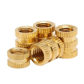 Thread Insert, Pack of 50 M6 x 4 x 8 mm Copper Heating Insert, Press-in Nut, Standard Internal Thread Hardware Nuts by Melting for 3D Printing Accessories, Plastic Parts, Heat Ultrasonic