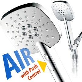 Turbo Spa AirJet-400 5-Inch Multi-Function Hand Shower with High-Pressure Luxury