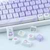 PBT Keycaps 142 Keys Purple Dream Bunny Keycaps Dye-Sublimation Cute