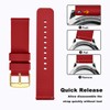 WOCCI 19mm Silicone Watch Band with Gold Buckle, Soft Rubber