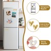 Ruzister 12 Pcs Fridge Magnets Gold Magnets for Fridge 2cm