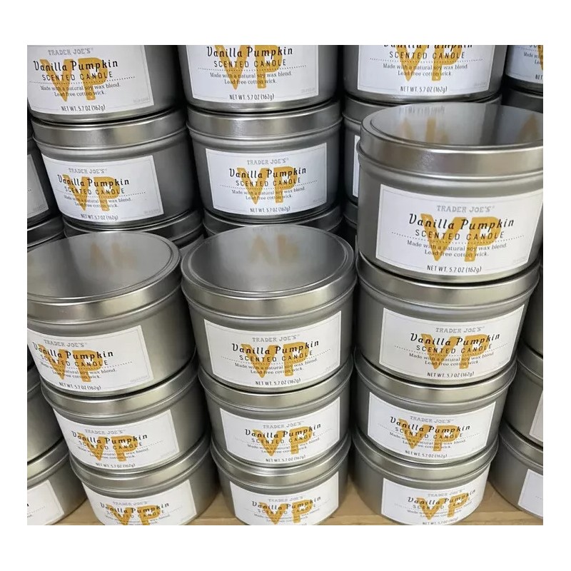 Trader Joe's Vanilla Pumpkin 20 Hour Burn Time Soy Wax