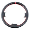 Kivnto DIY Stitching Carbon Fiber Steering Wheel Cover for Toyota