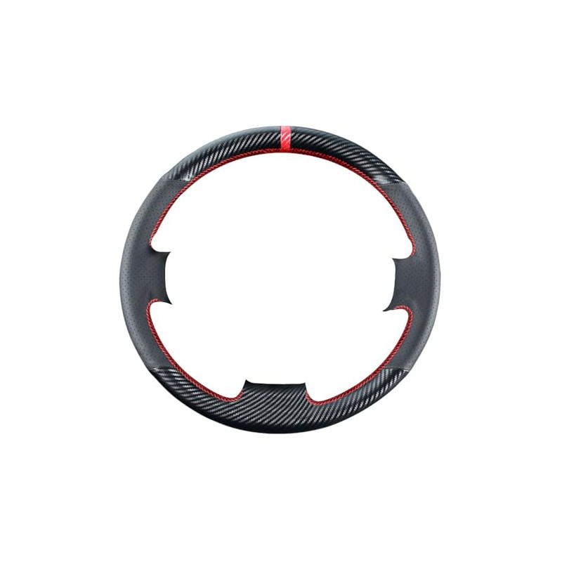 Kivnto DIY Stitching Carbon Fiber Steering Wheel Cover for Toyota