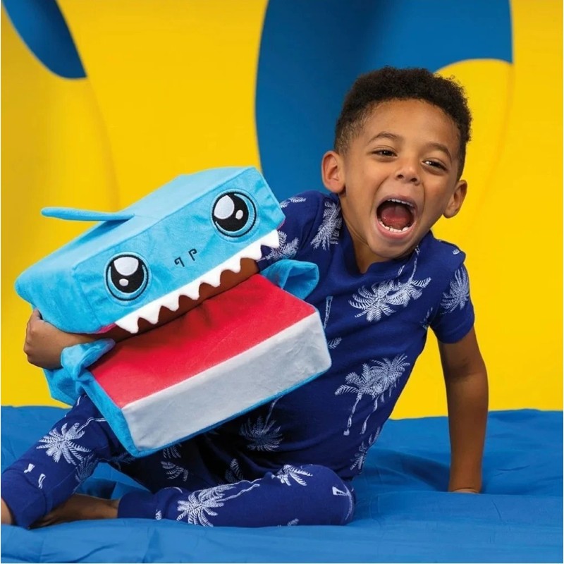 Kid Cubes by Pillow Cube FINN Blue Shark Toddler Nap