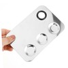 BIUDECO Practical 3-piece Makeup Palette Set Stainless Steel Round Hole