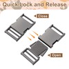 sourcing map Metal Quick Side Release Buckle, 32mm/1.3" Collar Buckles