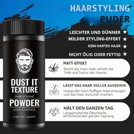Hair Styling Powder for Men 30 g | Texture Powder | 24 Hours Hold | Volume & Texture | Lightweight | Natural Volume - Does Not Stick & Fat Free