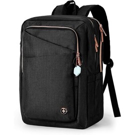 Design Business Laptop Backpack For Women,With USB  Port Computer Work Backpack,Fits 15.6 Inch Laptop Travel Casual Backpack (SD1006-01) One Nation One World - Colour: Black Hexagon