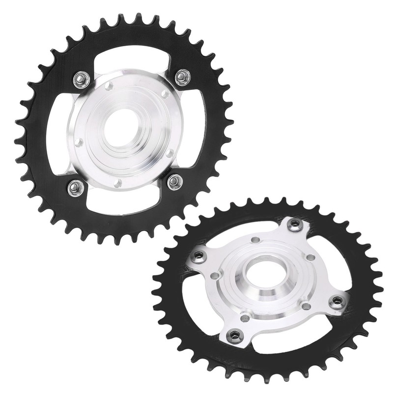38T 104 BCD Electric Bike Chainring and Adapter Aluminum Alloy