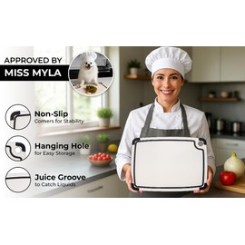 Composite Wood Cutting Board Set – Non-Toxic, Dishwasher-Safe, Non-Porous, Knife-Friendly Boards for Meat, Vegetables, Chopping & Daily Kitchen Prep (Small/Medium/Large) | Miss Myla’s Treasures
