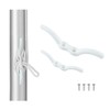 VTurboWay 2 Pack Nylon White Rope Cleat 4" Marine Grade