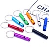 Colorful Whistle Keychain for Car Keys, Couples & Club Souvenirs Mini Silver 50ea