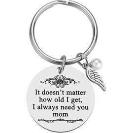 Mother's Day Gifts from Daughter Son for Mom Birthday Valentine's Day Christmas Gifts Mom Keychain Mother Keyring