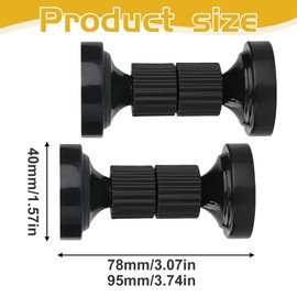 Tholire 2PCS Headboard Stoppers – Adjustable Bed Wall Stoppers – Anti-Shake Support for Bed Frame, Furniture, and Door – Noise Reduction and Wall Protection – Easy Installation