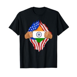 Indian Blood Inside Me T-Shirt | India Flag Gift T-Shirt