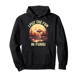 Trendy Funky Hippie 60s 70s Aesthetic Cottagecore Mushroom Pullover Hoodie