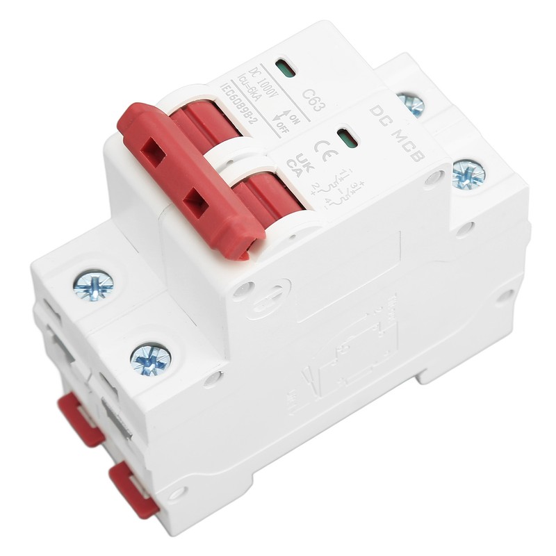 Circuit Breaker 2P DC 1000V MCB 63A Protection Switch 6000A