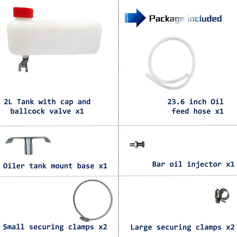 PLAIRC Auxiliary Oiler Kit - Working With Chainsaw Milling Attachment,