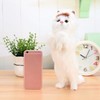 Furry Cat Figurine Realistic Simulated Adorable Lovely Decorative Plush Cat