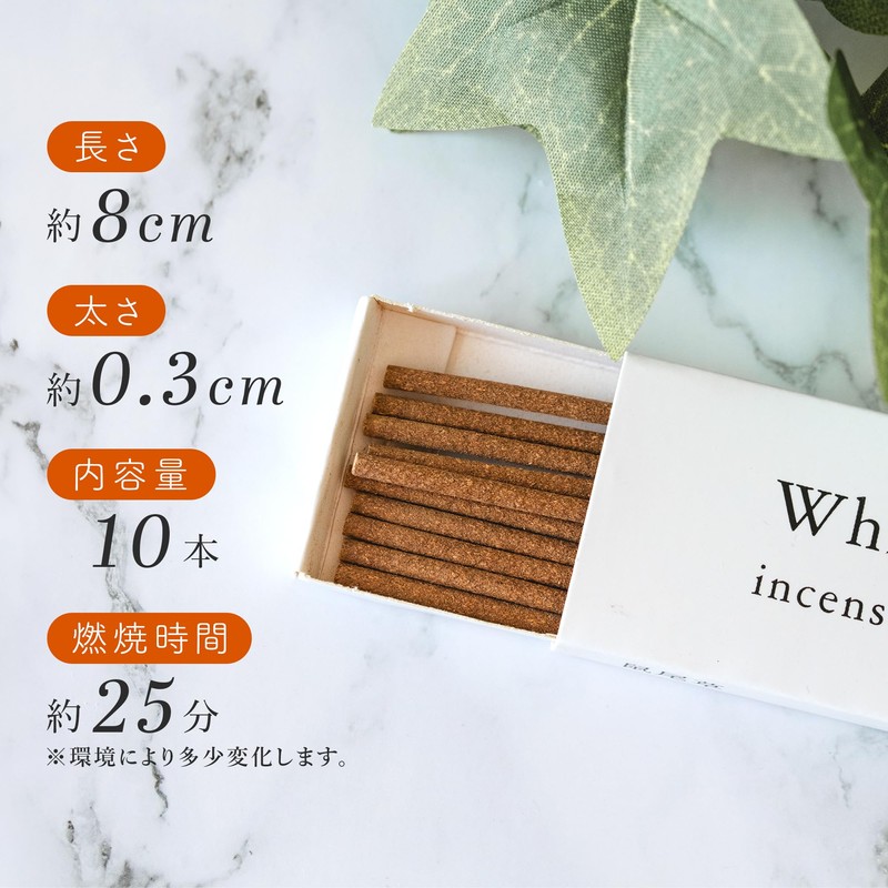 DANNY LIB White Sage Incense, Short, 10 Sticks, Burning for