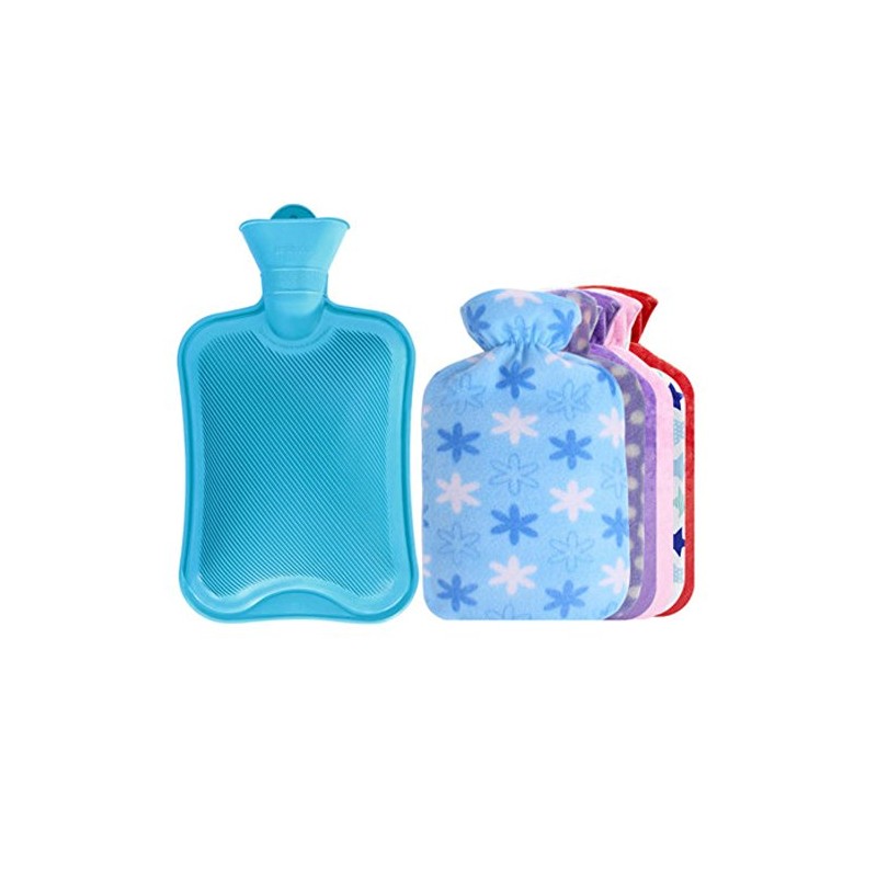 1.8L Heißwasserflasche + Random Flanellabdeckung Hot & Cold Relief #