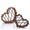 KARMELLING 1 PC Natural Grapevine Heart Baskets Wreath, 5 Inch