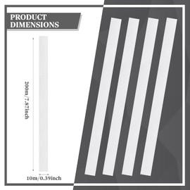 Sinmoe 20 Pieces Reflective Tape Tachometer Tapes Strips for Optical and Laser Reflective Sticker for Non-Contact Digital Photo Tachometers Accessories Optical and Laser Tach RPM