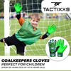 TACTIXXS Soccer Goalkeeper Gloves for Kids Boys Children Youth, Funky