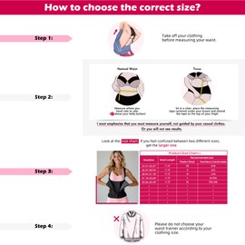 Atbuty Short Torso Waist Trainer for Women Lower Belly Support Gym, Corset Vest with Zipper and Hooks Black