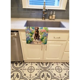 Chesapeake Bay Retriever Spring Path Kitchen Towel