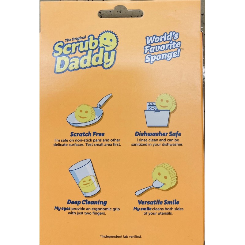 Scrub Daddy THE ORIGINAL Scrub Daddy Non-Scratch FlexTexture Dish Sponge