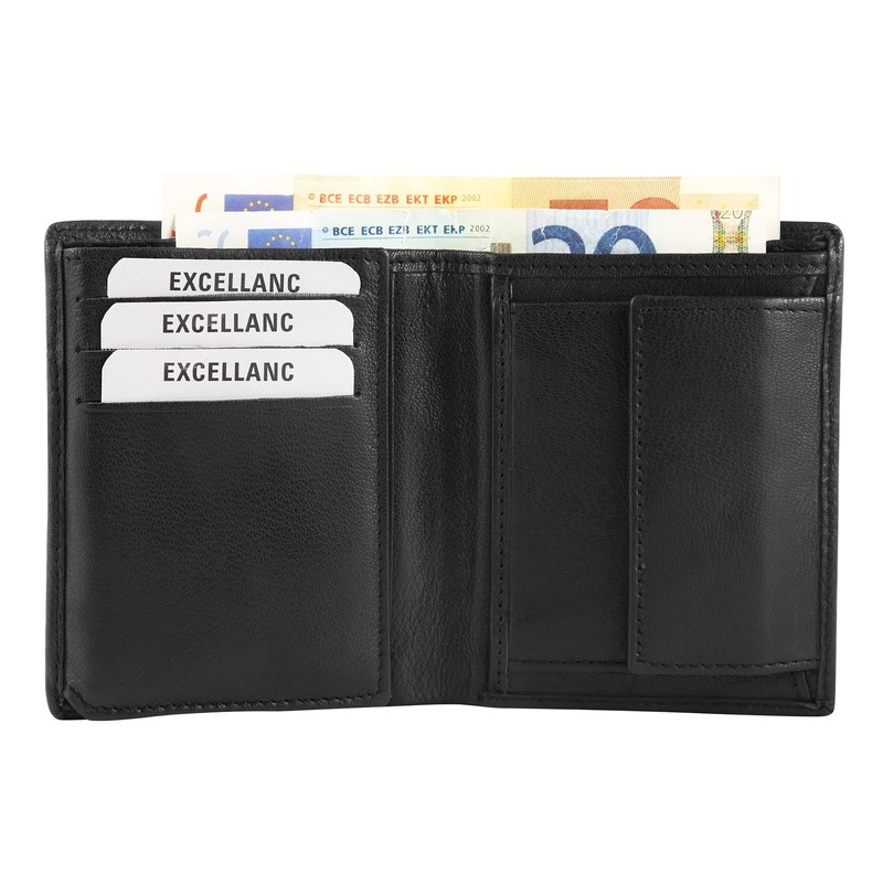 Excellanc 3000413 Men's Wallet Real Leather Portrait Format 11 x