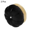 sourcing map 2pcs Wooden Base Needle Pincushions Japanese Style Pin