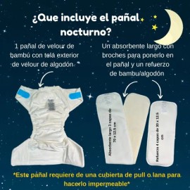 Pañales Nocturnos Ecopipo  Cubierta Lisa Unitalla                                                                                                     