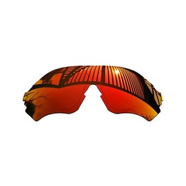 MYCOURAG UV Protection Polarized Replacement Lenses for Oakley EVZero Range OO9327 Sunglasses Frame - Fire Red Mirror Coated Polarized
