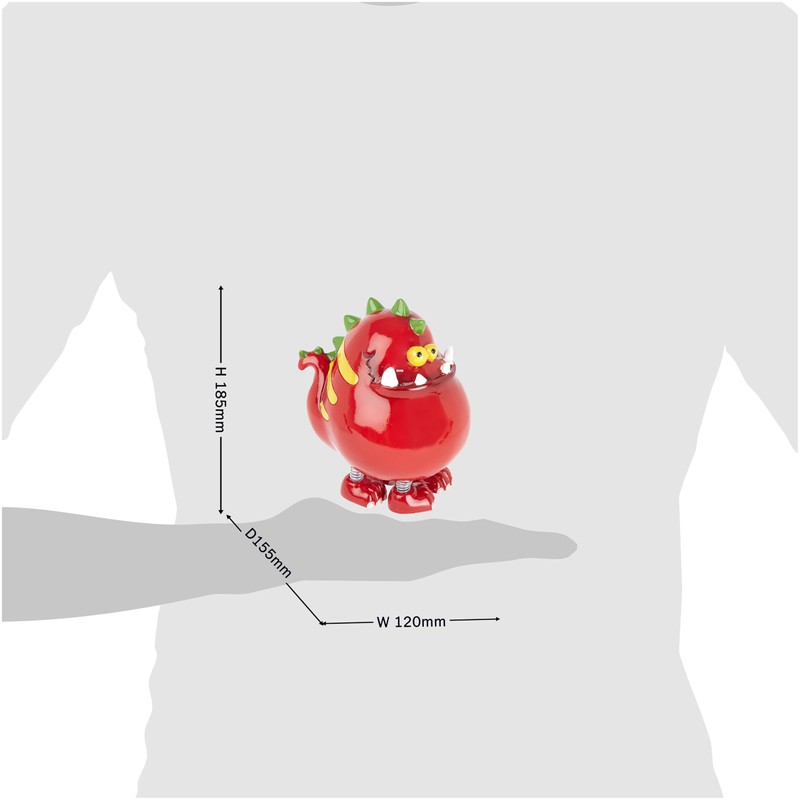 Mousehouse Gifts - Red Monster Piggy Bank with Spring Legs,