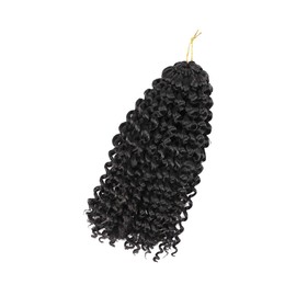 IWOWHERO Natural Crochet Braids Hair Extensions 30pcs/kit Black for Women's Braiding Cosplay